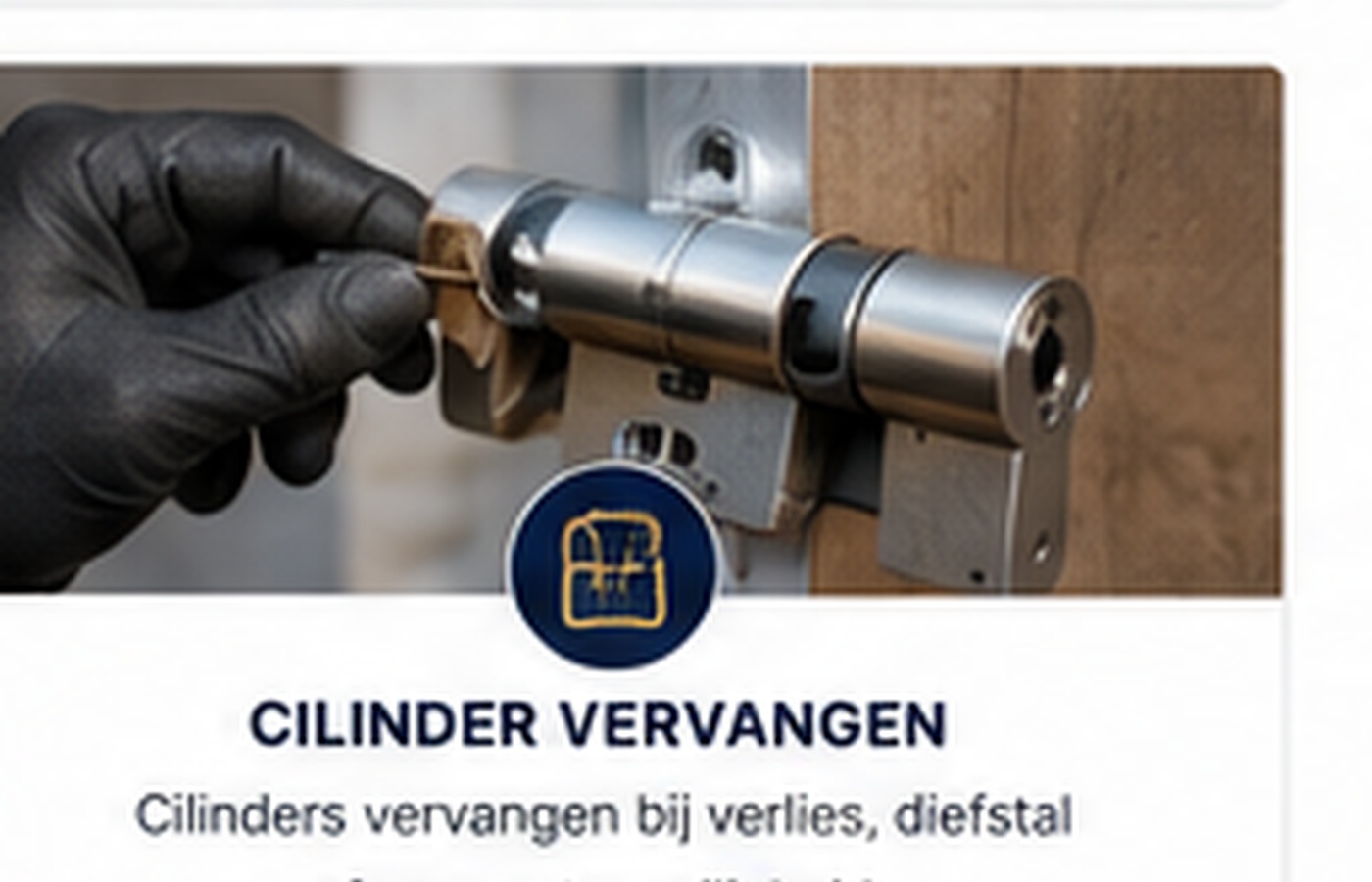 Cilinder van een deurslot vervangen